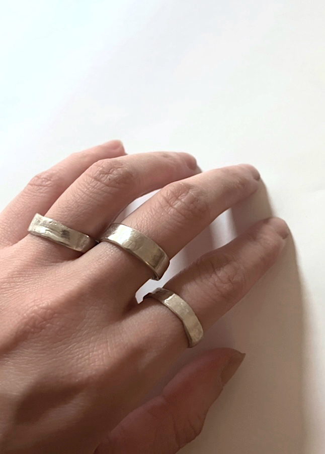 Solid fine (999) Silver ring